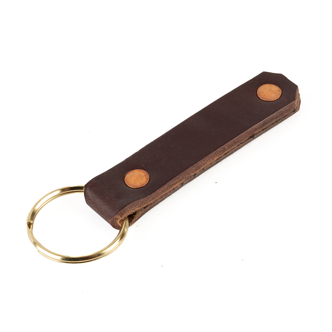 Leather Nameplate Keychain