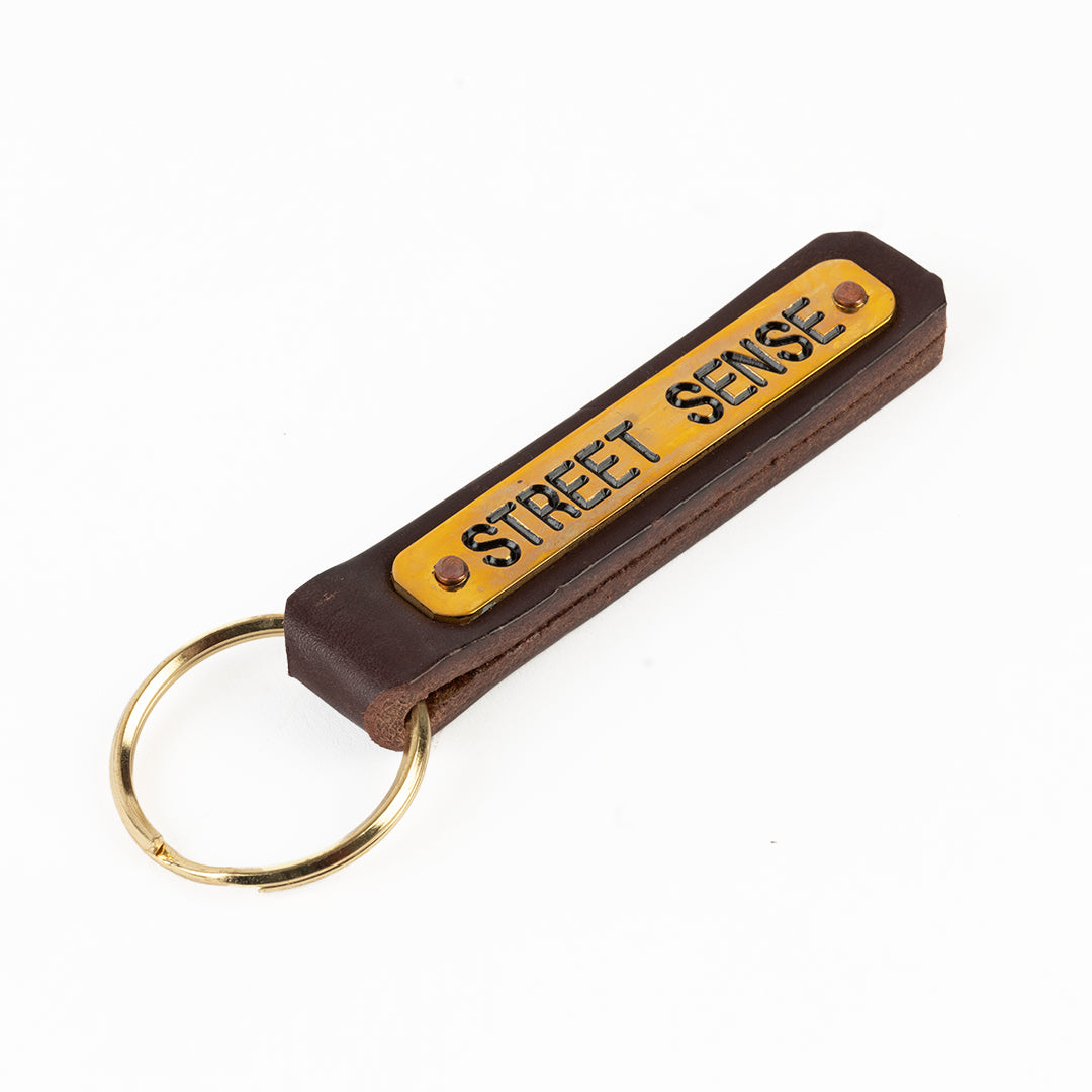 Leather Nameplate Keychain